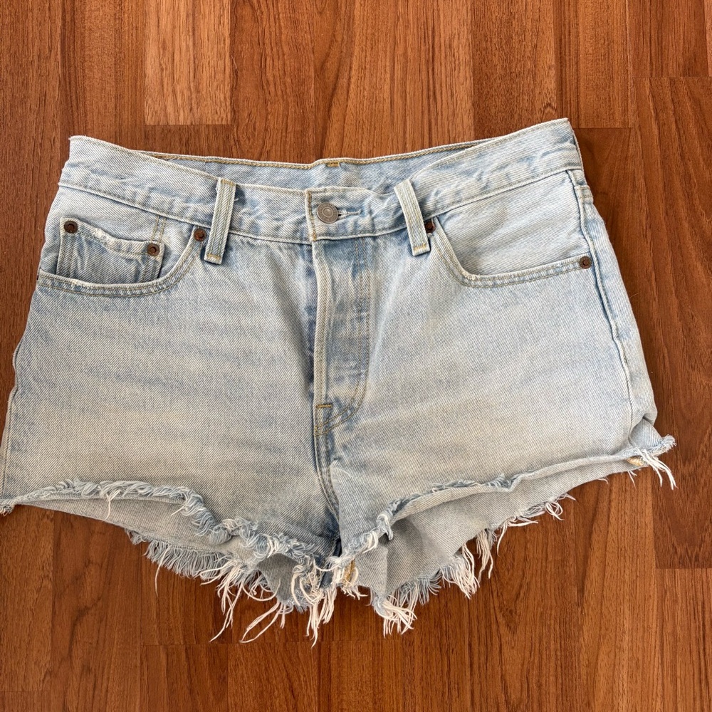 Light Blue Denim Women Shorts